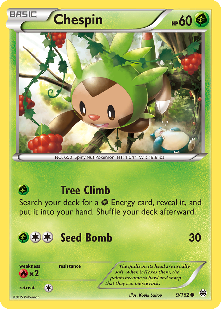 Chespin (9/162) [XY: BREAKthrough] | Nerdhalla Games