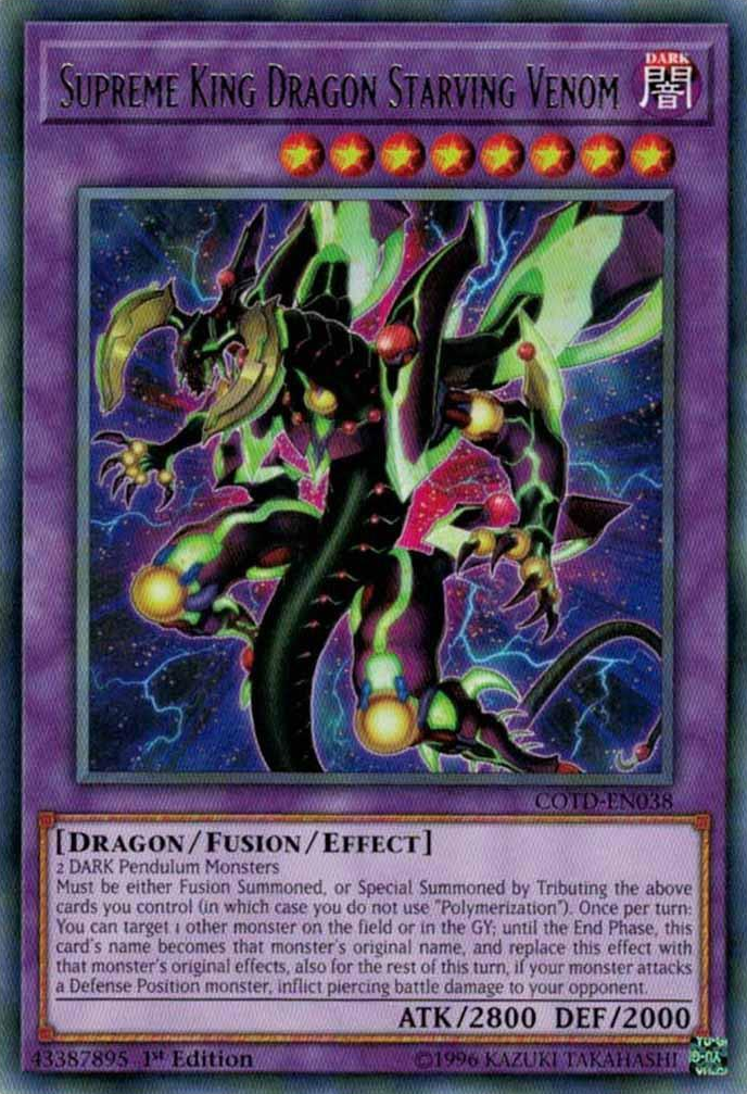 Supreme King Dragon Starving Venom [COTD-EN038] Rare | Nerdhalla Games