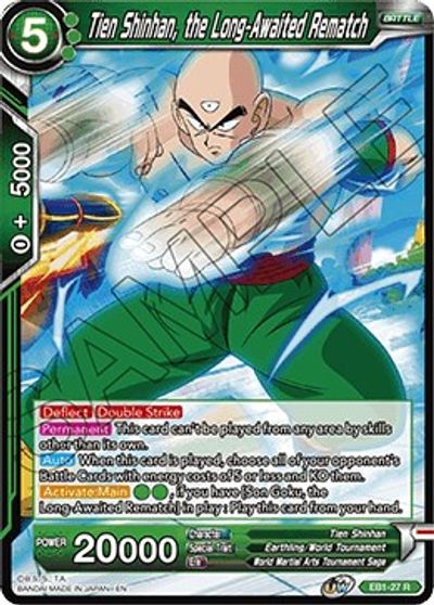 Tien Shinhan, the Long-Awaited Rematch (EB1-027) [Battle Evolution Booster] | Nerdhalla Games