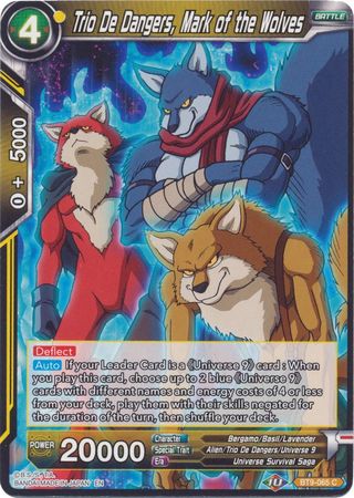 Trio De Dangers, Mark of the Wolves (Reprint) (BT9-065) [Battle Evolution Booster] | Nerdhalla Games