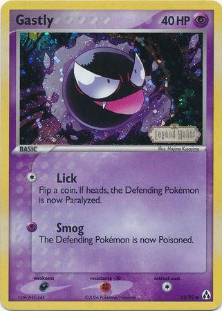 Gastly (52/92) (Stamped) [EX: Legend Maker] | Nerdhalla Games