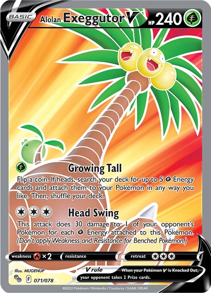 Alolan Exeggutor V (071/078) [Pokémon GO] | Nerdhalla Games