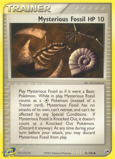 Mysterious Fossil (91/100) [EX: Sandstorm] | Nerdhalla Games