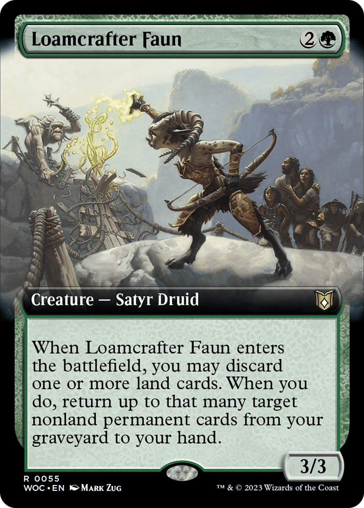 Loamcrafter Faun (Extended Art) [Wilds of Eldraine Commander] | Nerdhalla Games