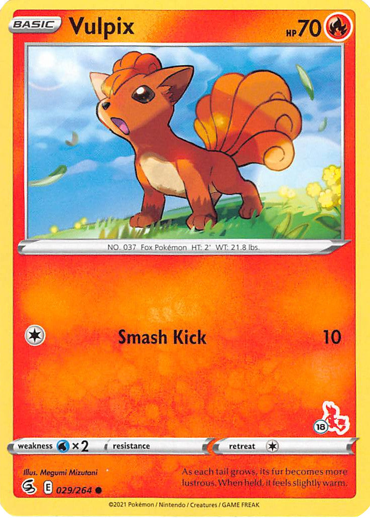 Vulpix (029/264) (Cinderace Stamp #18) [Battle Academy 2022] | Nerdhalla Games