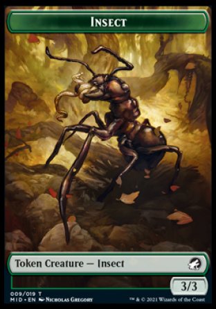 Insect Token [Innistrad: Midnight Hunt Tokens] | Nerdhalla Games