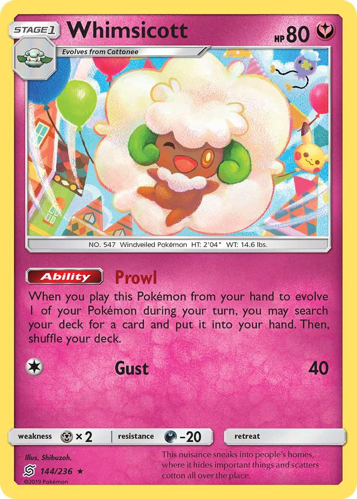 Whimsicott (144/236) [Sun & Moon: Unified Minds] | Nerdhalla Games