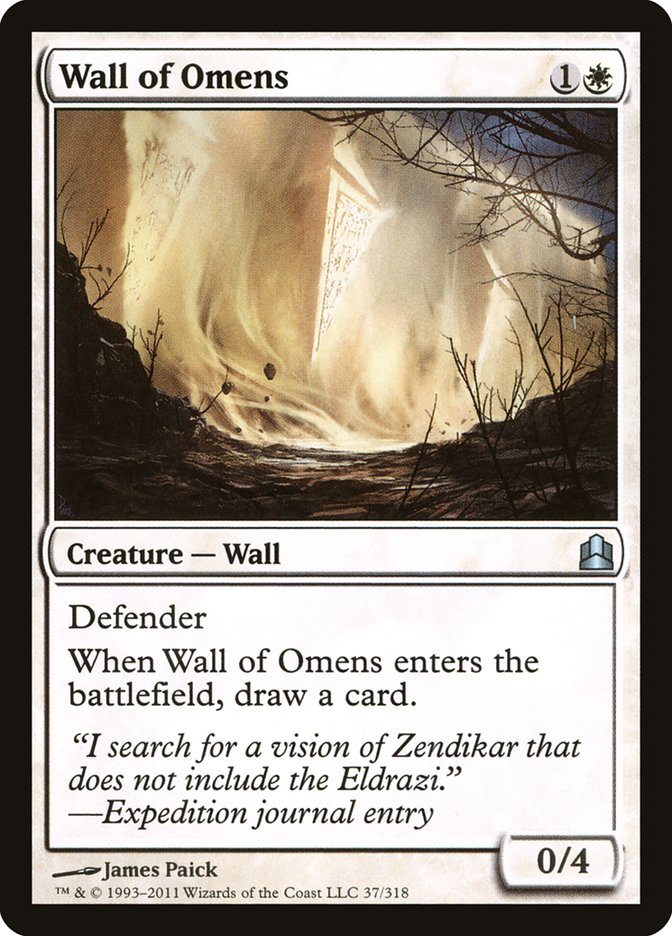 Wall of Omens [Commander 2011] | Nerdhalla Games