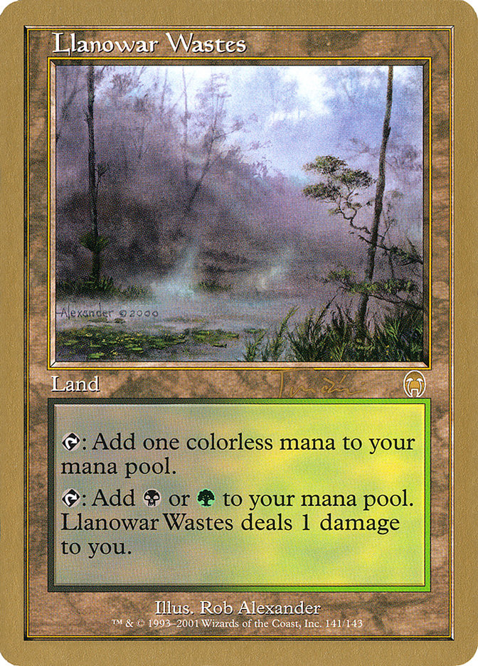 Llanowar Wastes (Jan Tomcani) [World Championship Decks 2001] | Nerdhalla Games