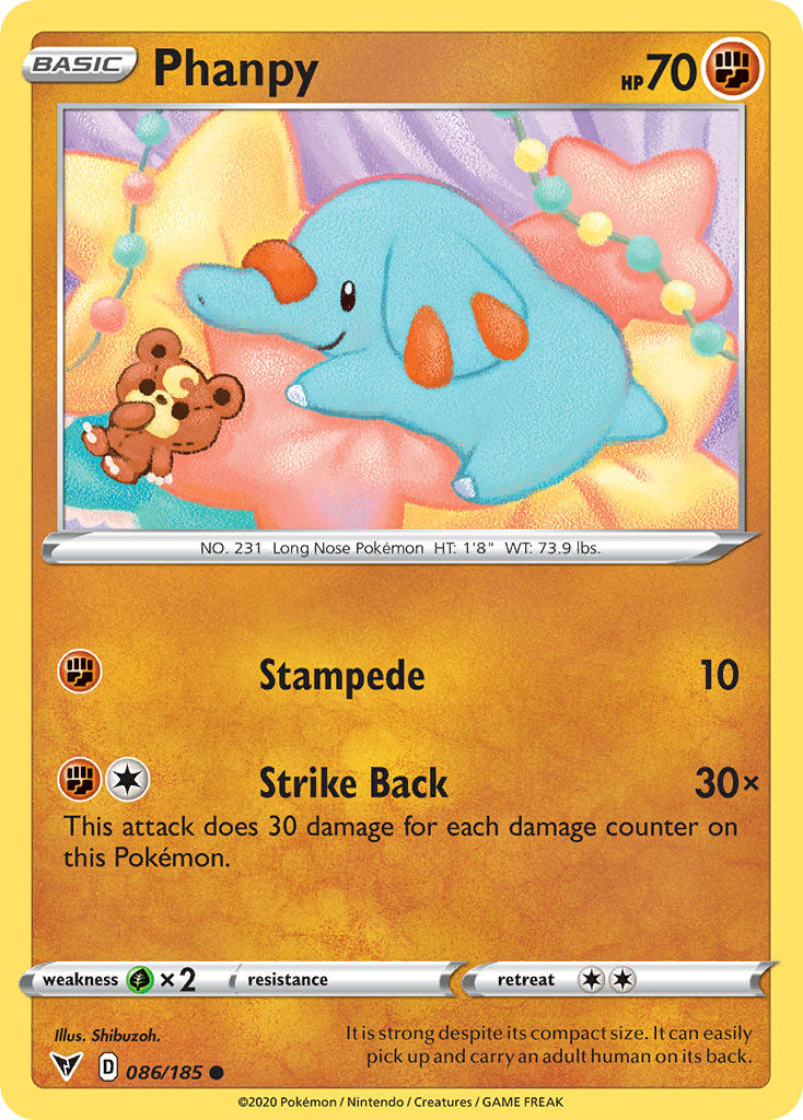 Phanpy (086/185) [Sword & Shield: Vivid Voltage] | Nerdhalla Games