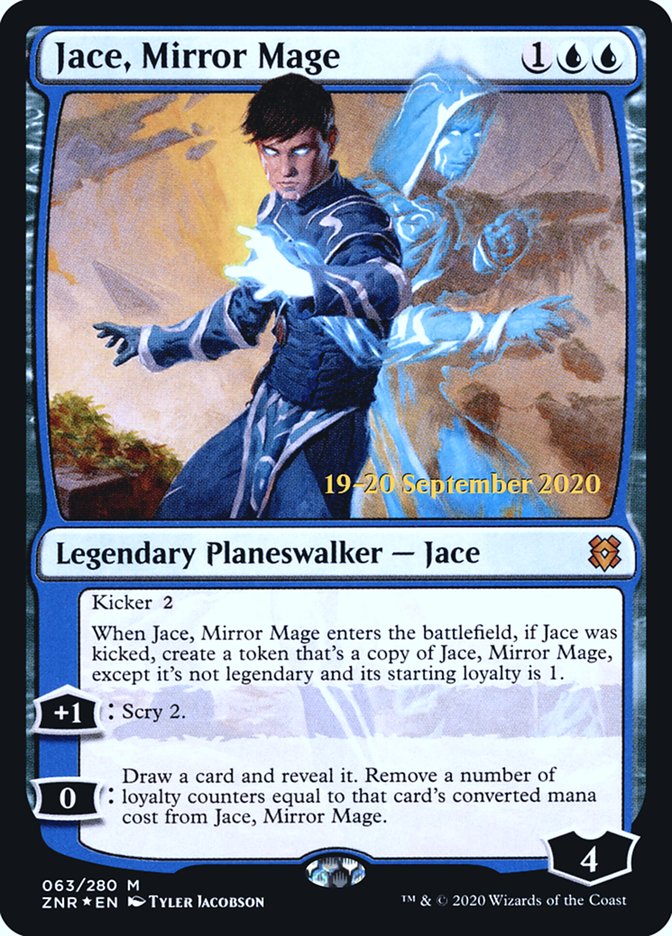 Jace, Mirror Mage  [Zendikar Rising Prerelease Promos] | Nerdhalla Games