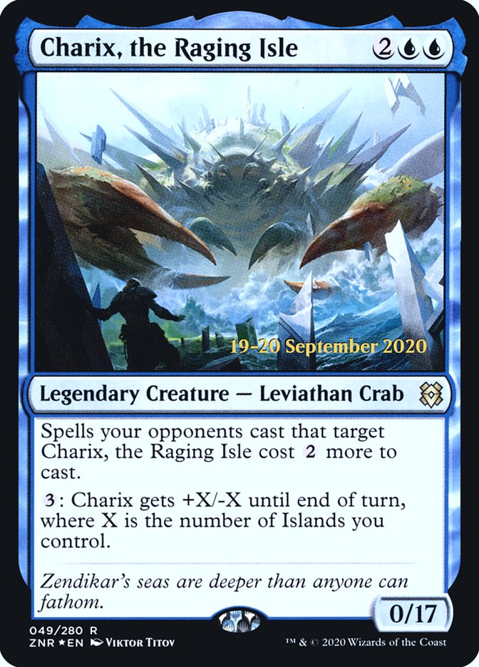 Charix, the Raging Isle  [Zendikar Rising Prerelease Promos] | Nerdhalla Games