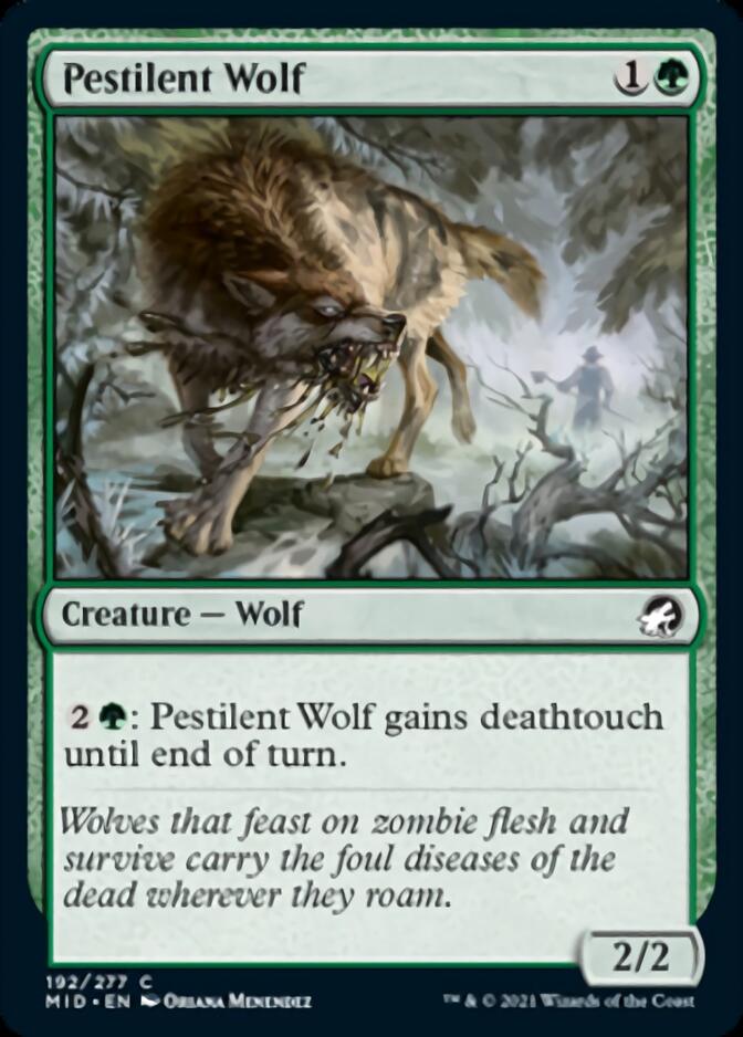 Pestilent Wolf [Innistrad: Midnight Hunt] | Nerdhalla Games