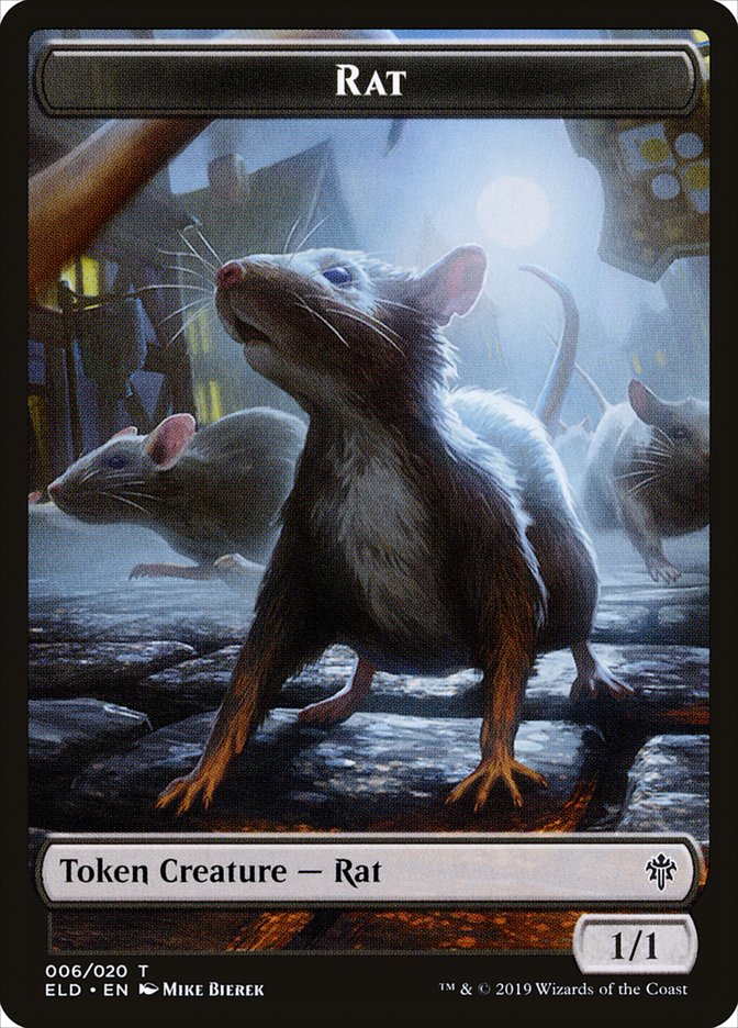 Rat [Throne of Eldraine Tokens] | Nerdhalla Games