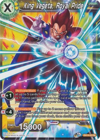 King Vegeta, Royal Pride [EX13-22] | Nerdhalla Games