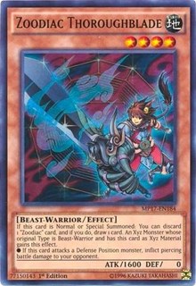 Zoodiac Thoroughblade [MP17-EN184] Ultra Rare | Nerdhalla Games