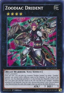 Zoodiac Drident [MP17-EN208] Secret Rare | Nerdhalla Games