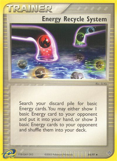 Energy Recycle System (84/97) [EX: Dragon] | Nerdhalla Games