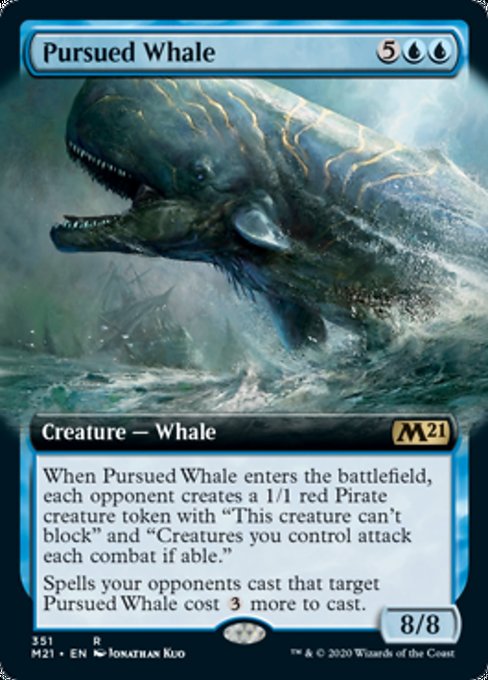 Pursued Whale (Extended Art) [Core Set 2021] | Nerdhalla Games