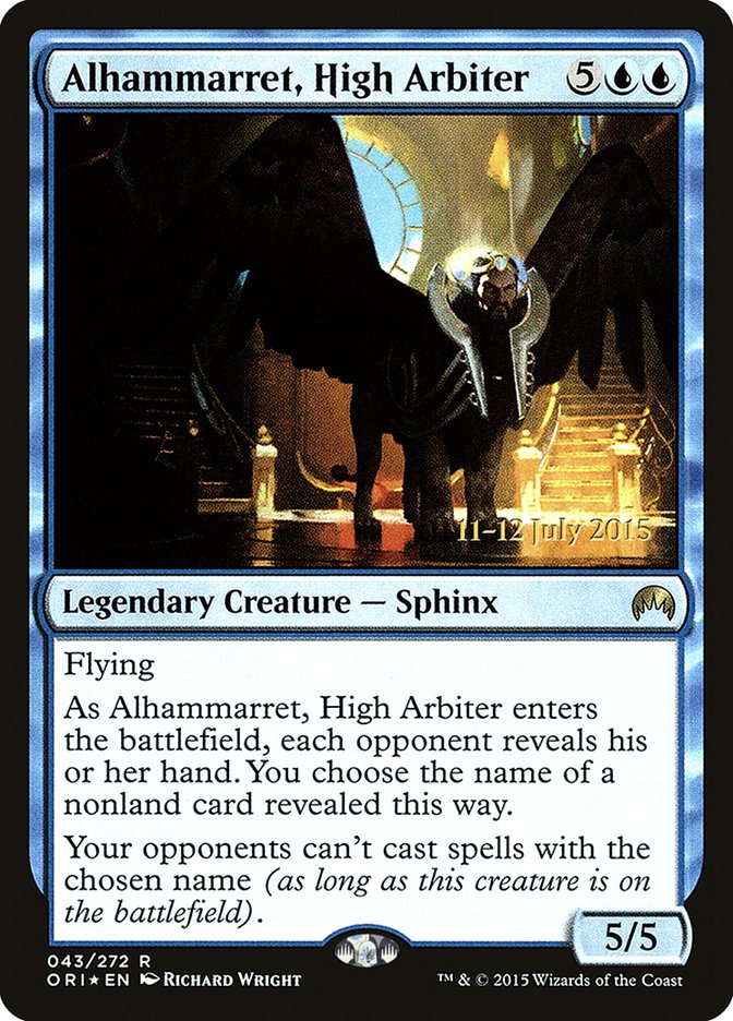 Alhammarret, High Arbiter [Magic Origins Prerelease Promos] | Nerdhalla Games