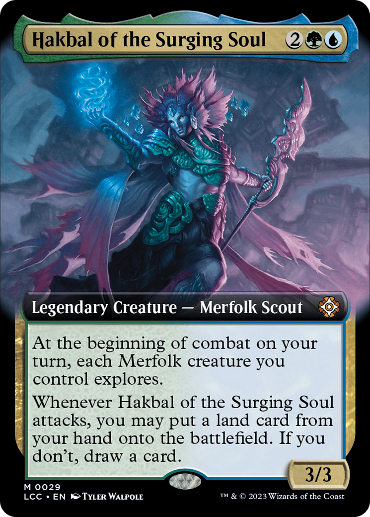 Hakbal of the Surging Soul (Extended Art) [The Lost Caverns of Ixalan Commander] | Nerdhalla Games