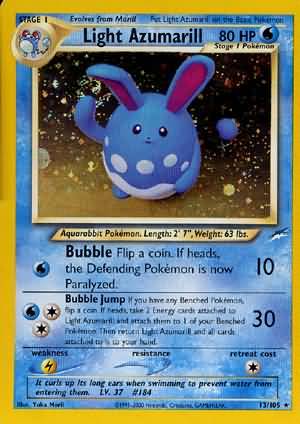 Light Azumarill (13/105) [Neo Destiny Unlimited] | Nerdhalla Games