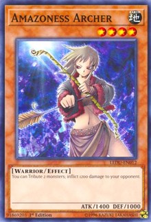 Amazoness Archer [LEDU-EN012] Common | Nerdhalla Games