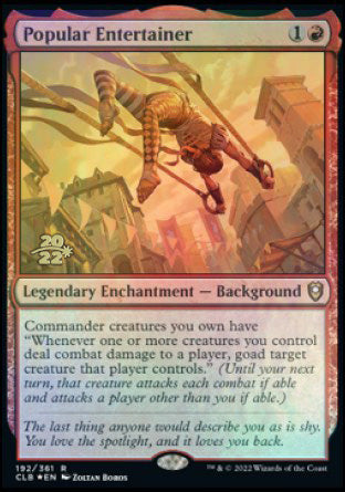 Popular Entertainer [Commander Legends: Battle for Baldur's Gate Prerelease Promos] | Nerdhalla Games