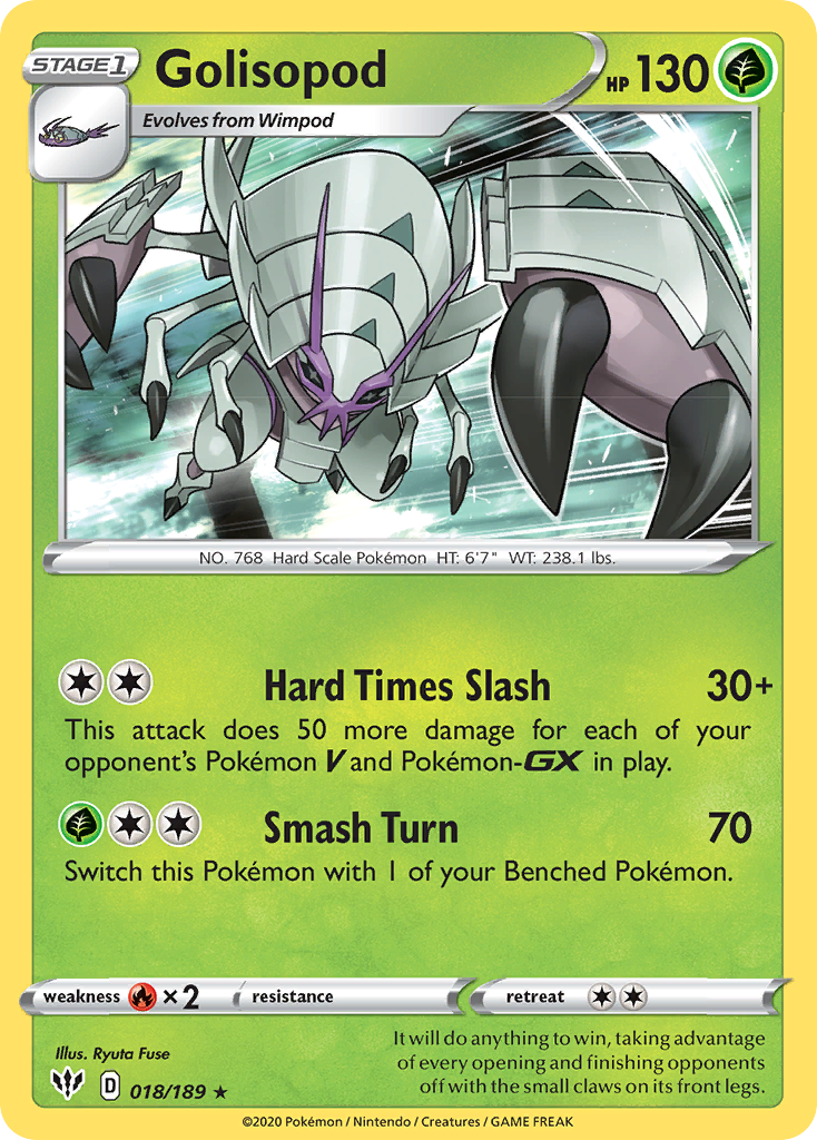 Golisopod (018/189) [Sword & Shield: Darkness Ablaze] | Nerdhalla Games