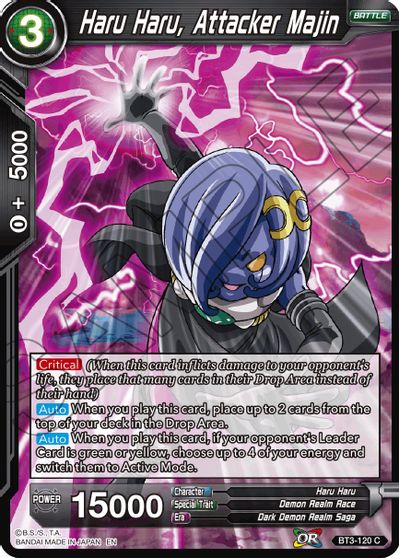 Haru Haru, Attacker Majin (Reprint) (BT3-120) [Battle Evolution Booster] | Nerdhalla Games