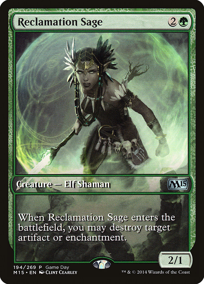 Reclamation Sage (Game Day) [Magic 2015 Promos] | Nerdhalla Games