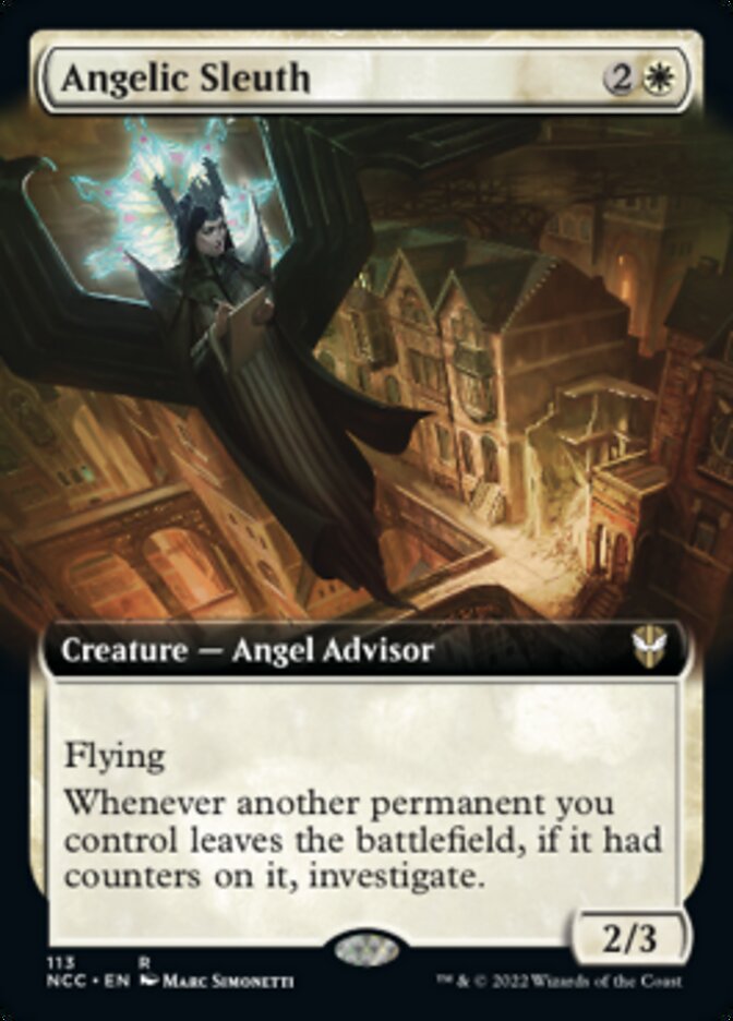 Angelic Sleuth (Extended Art) [Streets of New Capenna Commander] | Nerdhalla Games