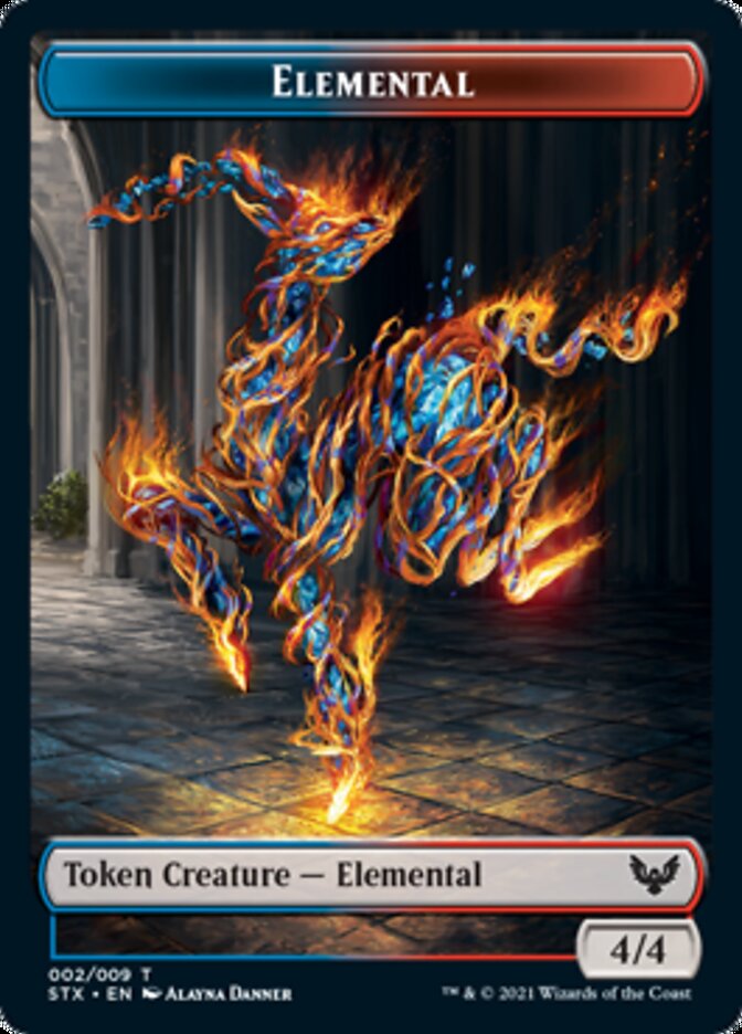 Elemental // Avatar Token [Strixhaven: School of Mages Tokens] | Nerdhalla Games