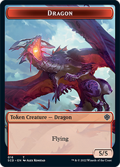 Dragon // Dragon Double-Sided Token [Starter Commander Decks] | Nerdhalla Games