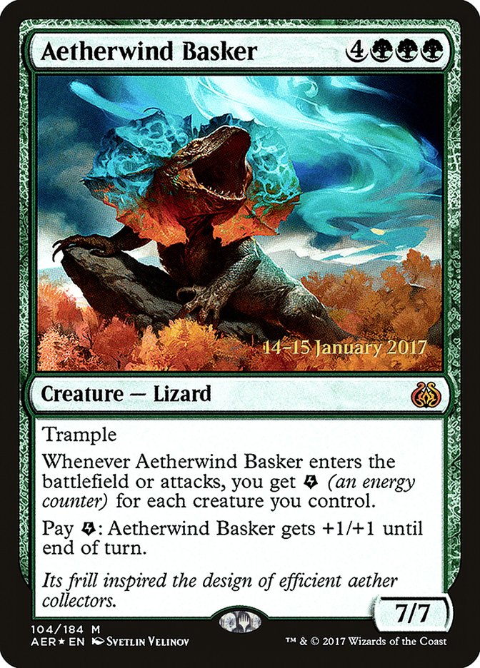 Aetherwind Basker  [Aether Revolt Prerelease Promos] | Nerdhalla Games