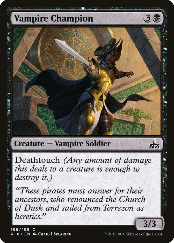 Vampire Champion [Rivals of Ixalan] | Nerdhalla Games