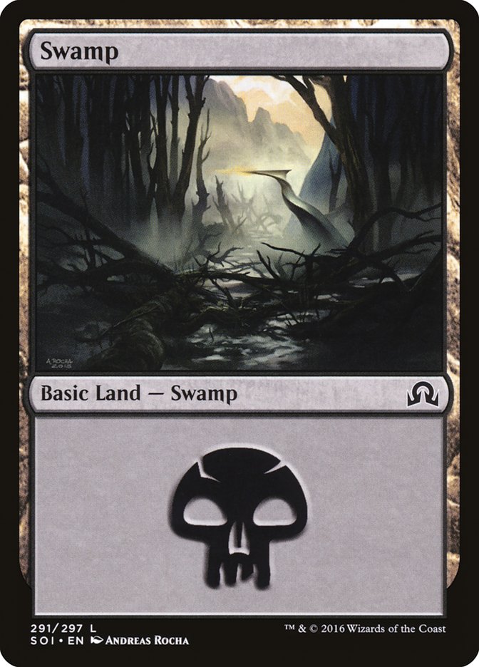 Swamp (291) [Shadows over Innistrad] | Nerdhalla Games