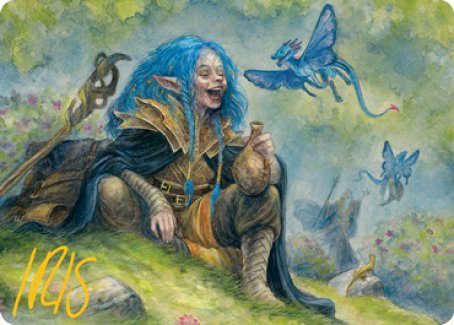 Feywild Trickster Art Card (Gold-Stamped Signature) [Dungeons & Dragons: Adventures in the Forgotten Realms Art Series] | Nerdhalla Games