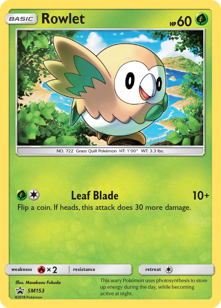 Rowlet (SM153) [Sun & Moon: Black Star Promos] | Nerdhalla Games