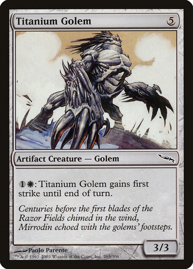 Titanium Golem [Mirrodin] | Nerdhalla Games