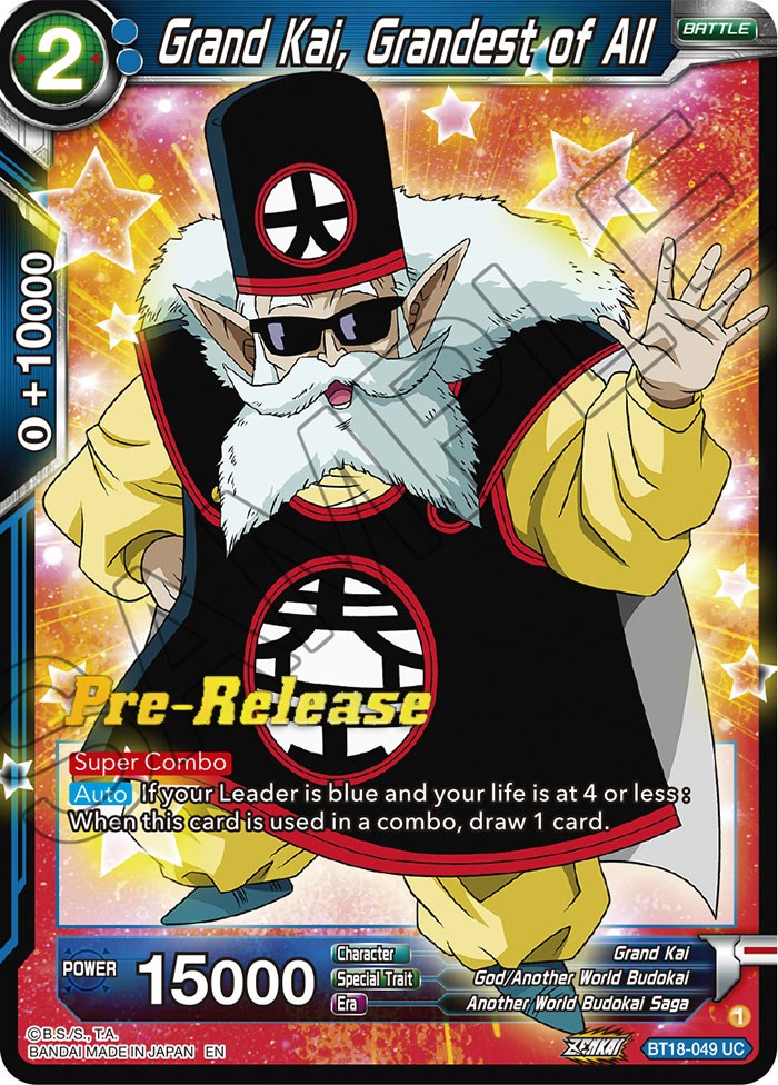 Grand Kai, Grandest of All (BT18-049) [Dawn of the Z-Legends Prerelease Promos] | Nerdhalla Games