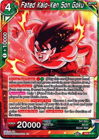 Fated Kaio-Ken Son Goku [SD9-04] | Nerdhalla Games