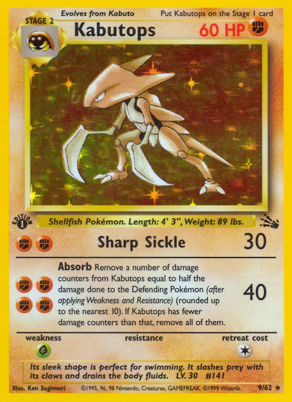 Kabutops (9/62) [Fossil 1st Edition] | Nerdhalla Games