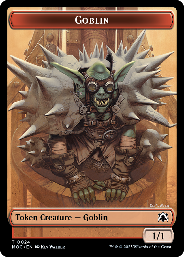 Goblin // Eldrazi Double-Sided Token [March of the Machine Commander Tokens] | Nerdhalla Games