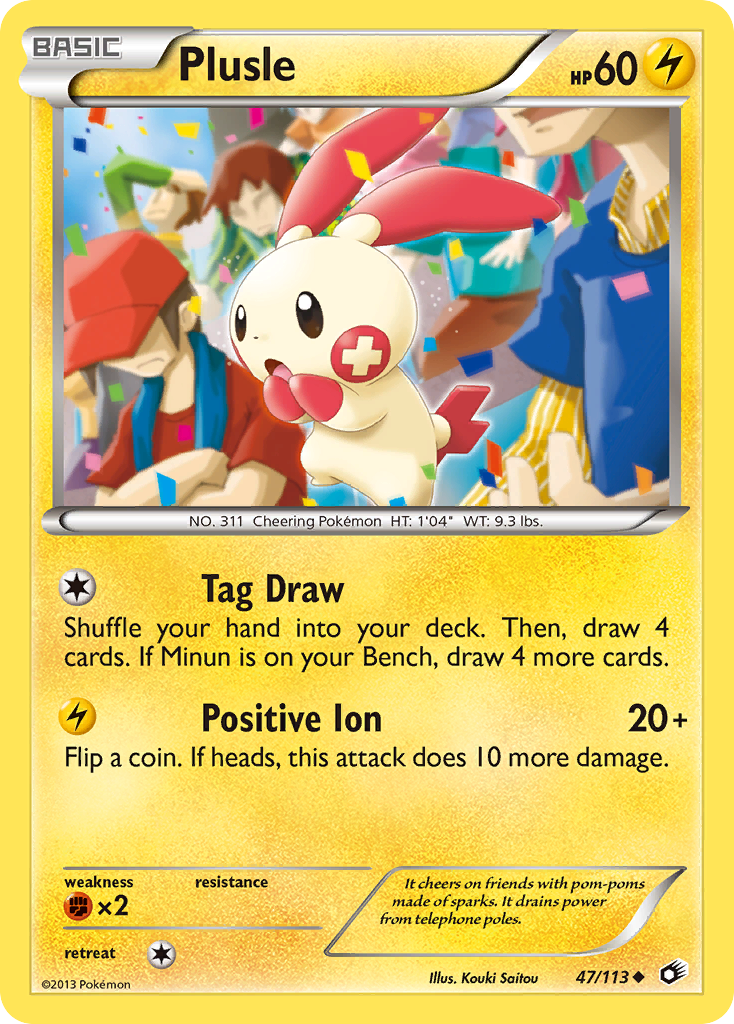 Plusle (47/113) [Black & White: Legendary Treasures] | Nerdhalla Games