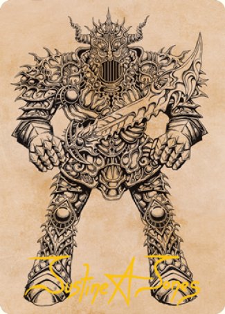 Iron Golem (Showcase) Art Card (Gold-Stamped Signature) [Dungeons & Dragons: Adventures in the Forgotten Realms Art Series] | Nerdhalla Games