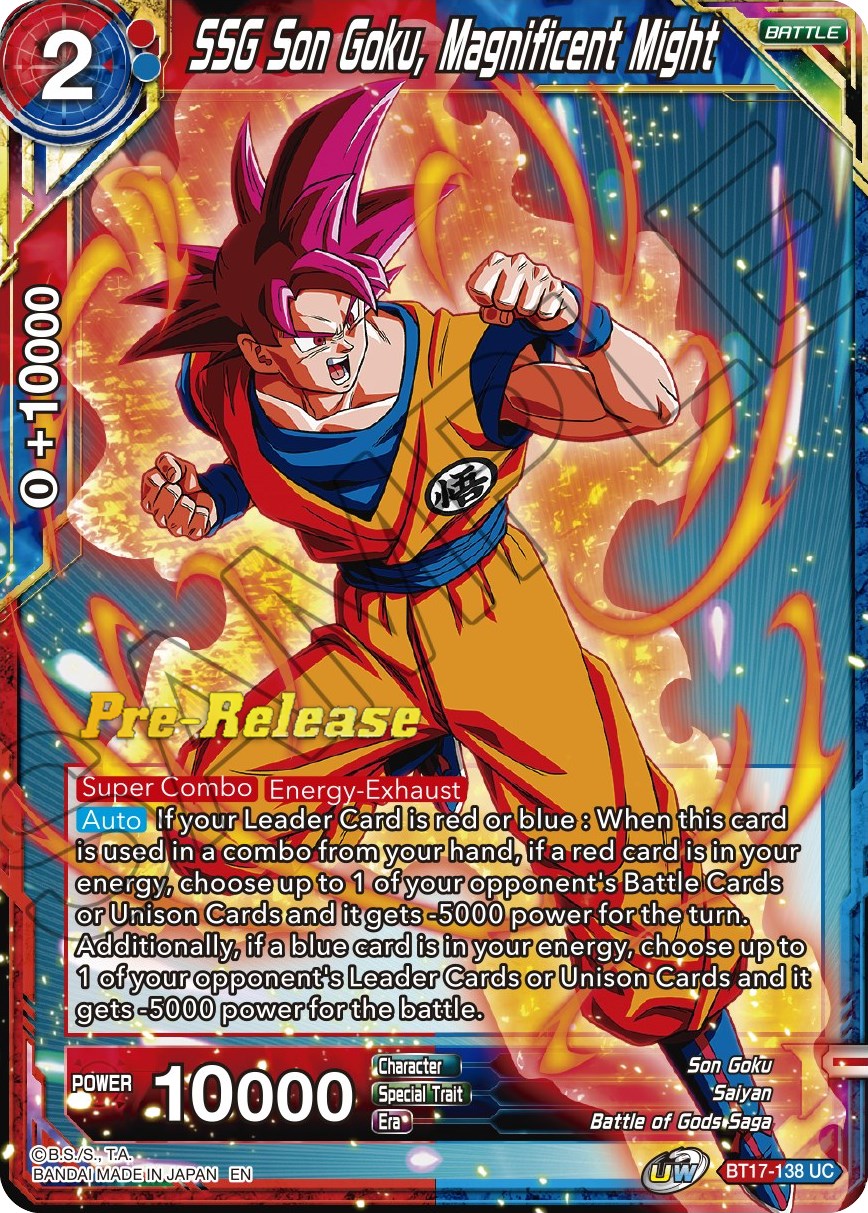 SSG Son Goku, Magnificent Might (BT17-138) [Ultimate Squad Prerelease Promos] | Nerdhalla Games