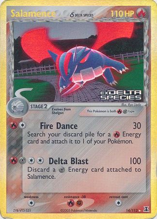 Salamence (14/113) (Delta Species) (Stamped) [EX: Delta Species] | Nerdhalla Games