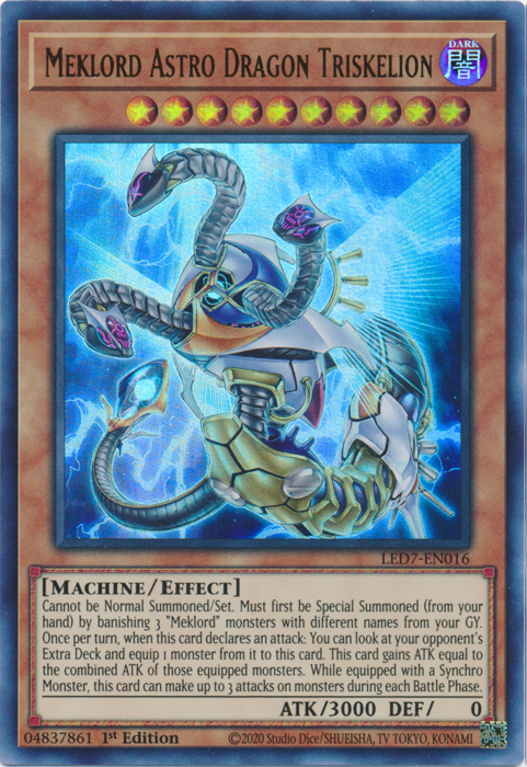 Meklord Astro Dragon Triskelion [LED7-EN016] Ultra Rare | Nerdhalla Games