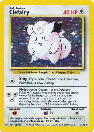 Clefairy (5/102) [Base Set Unlimited] | Nerdhalla Games